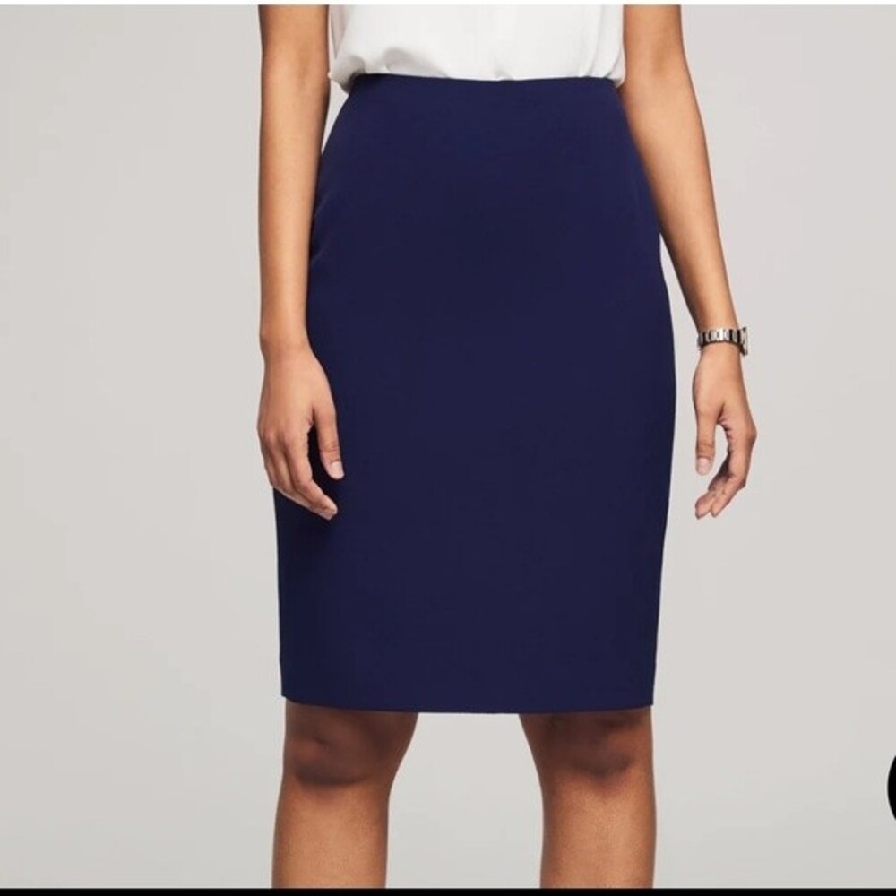 Anne Klein Navy Suit Separate Skirt Size 2P
